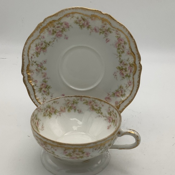 Antique Theodore Haviland Limoges France Teacup and Saucer - Picture 6 of 14